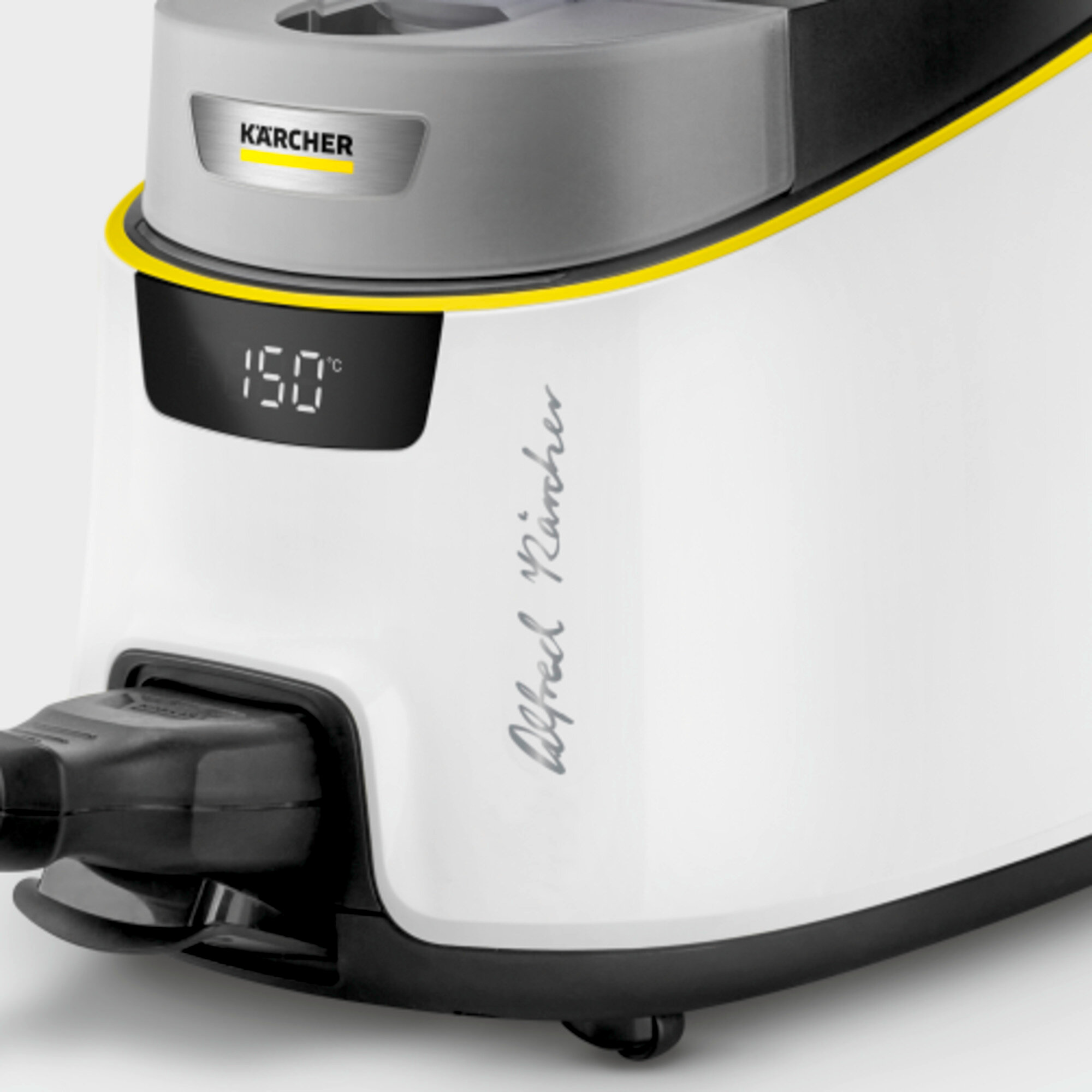Пароочиститель Karcher SC 5 Deluxe Signature Line - <h3>Преимущества серии Signature Line</h3>
Подпись основателя компании Альфреда Керхера отмечает аппарат в качестве лучшего в данной категории продуктов Kärcher. Другими эксклюзивными преимуществами являются поддержка в мобильном приложении и продление гарантии.