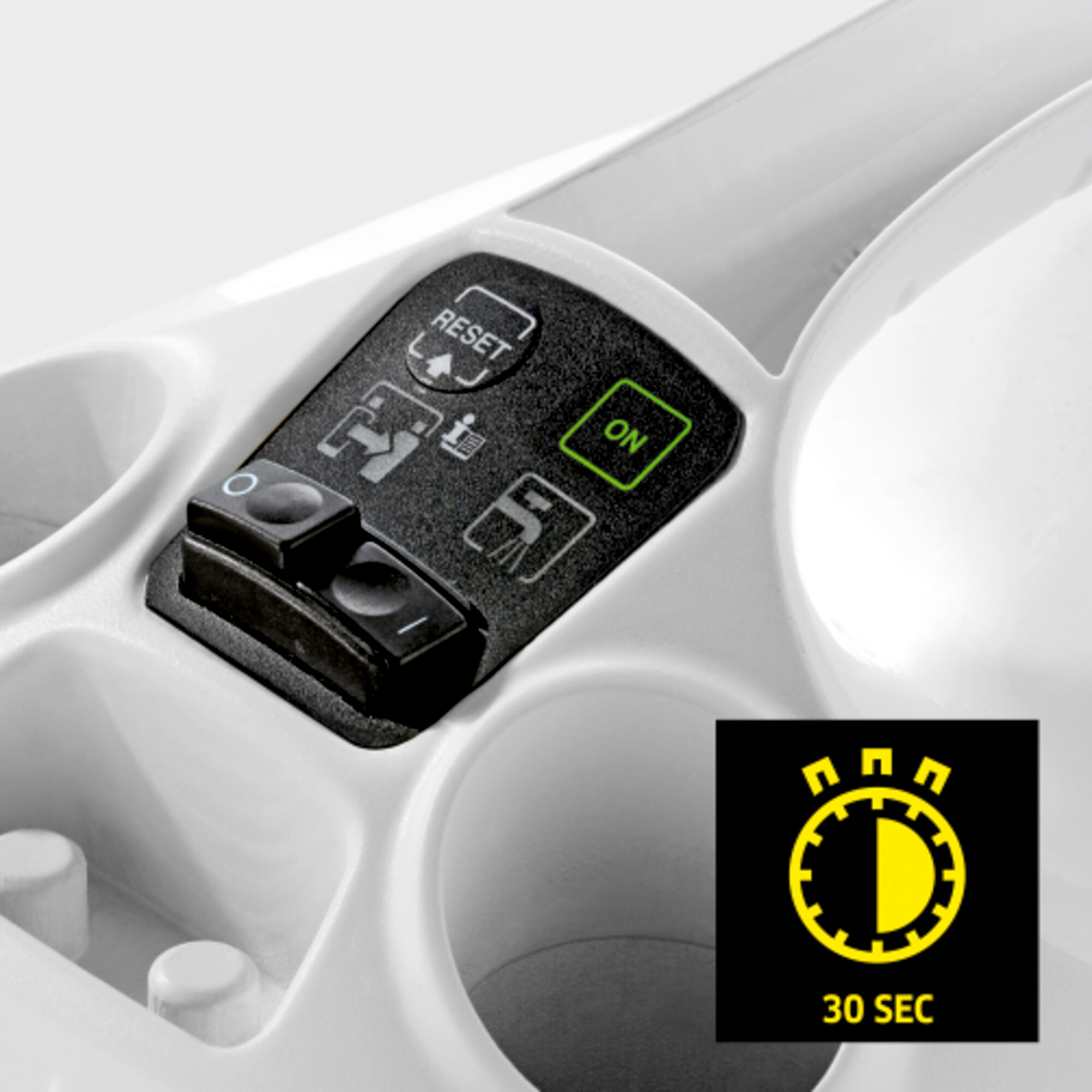 Пароочиститель Karcher SC 3 EasyFix - <h3>Быстрый нагрев</h3>
Время нагрева составляет всего 30 секунд.