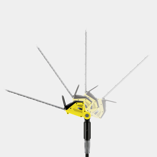Аккумуляторный кусторез Karcher PHG 18-45 Battery - <h3>Удлинитель</h3>
Обеспечивает обрезку высоких живых изгородей. Оснащен быстродействующими разъемами для легкой установки и хранения инструмента с экономией места.