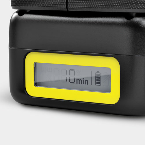 Аккумулятор Karcher Battery Power 18/25 - <h3>Инновационная технология Real Time</h3>
Встроенный ЖК-дисплей постоянно отображает состояние заряда, время до окончания процесса заряда и текущий запас времени работы.