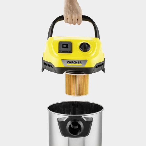 Хозяйственный пылесос Karcher WD 3 P S V-17/4/20 - <h3>Штепсельная розетка  для работы с электроинструментами</h3>
Немедленный сбор пыли и стружки, образующихся при строгании, пилении или шлифовании. Пылесос автоматически включается и выключается синхронно с электроинструментом.