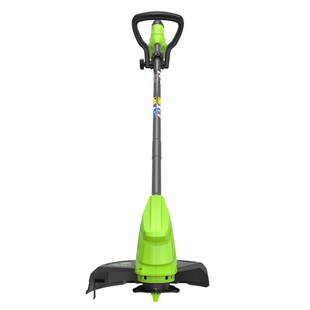 Аккумуляторный триммер Greenworks  G24LT251 25см, 24v (АКБ 1x2Ah и З/У) - Триммер Greenworks G24LT251 — ваш надежный помощник для идеального газона. Инструмент скашивает траву пластиковым ножом шириной 25 см. В комплекте идет 20 пластиковых ножей, которых хватит на весь сезон. Благодаря мощности 9800 об/мин он легко справляется с густой травой и сорняками. Простое управление и долговечность делают этот триммер отличным выбором для аккуратного ухода за участком.