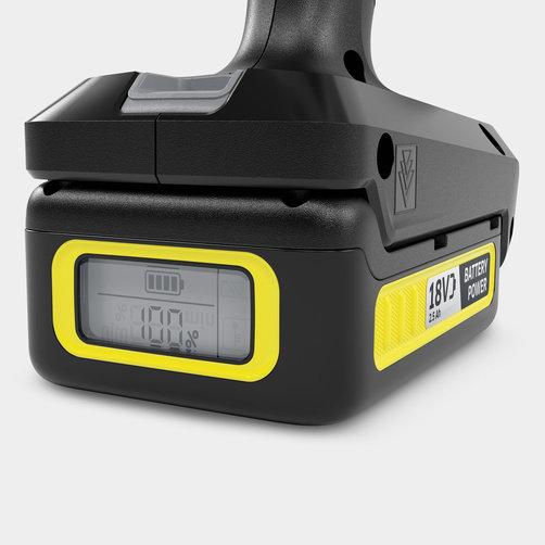 Аккумуляторная минимойка среднего давления Karcher KHB 6 Battery - <h3>Сменный аккумулятор Karcher Battery Power 18 В</h3>
<ul>
	<li>Технология Real Time: отображение на ЖК-дисплее аккумулятора его емкости, остающегося времени работы или заряда.</li>
	<li>Высокая энергоотдача и долгий срок службы благодаря литий-ионным аккумуляторным элементам.</li>
	<li>Совместим со всеми устройствами на аккумуляторной платформе Karcher Battery Power 18 В.</li>
</ul>