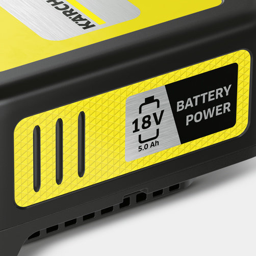 Стартер Комплект Karcher Battery Power 18/50 - <h3>Инновационная технология Real Time</h3>
ЖК-дисплей постоянно отображает состояние заряда, время до окончания процесса заряда или запас времени работы.
