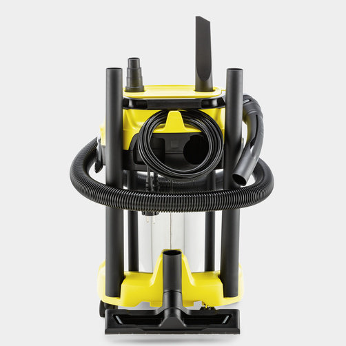 Хозяйственный пылесос Karcher WD 3 P S V-17/4/20 - <h3>Штепсельная розетка  для работы с электроинструментами</h3>
Немедленный сбор пыли и стружки, образующихся при строгании, пилении или шлифовании. Пылесос автоматически включается и выключается синхронно с электроинструментом.