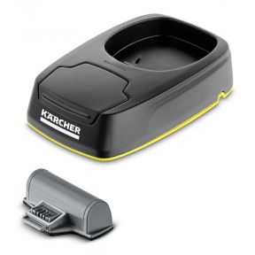 Зарядная станция и сменный аккумулятор для Karcher WV 5 Зарядная станция и сменный аккумулятор для Karcher WV 5