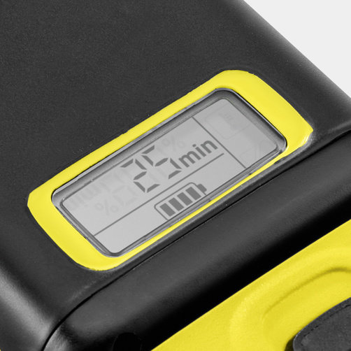 Аккумулятор Karcher Battery Power 36/50 - <h3>Инновационная технология Real Time</h6>
Встроенный ЖК-дисплей постоянно отображает состояние заряда, время до окончания процесса заряда и текущий запас времени работы.