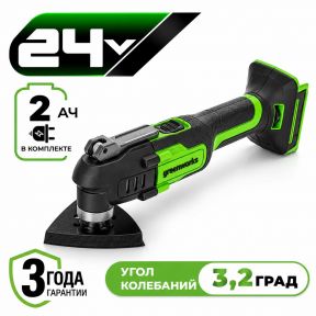 Аккумуляторный реноватор Greenworks G24MT, 24v (АКБ 1x2Ач, З/У, кор) Аккумуляторный реноватор Greenworks G24MT, 24v (АКБ 1x2Ач, З/У, кор)