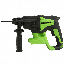 Аккумуляторный перфоратор Greenworks GD24SDS2K4 б/щ, 2 Дж, 24v (АКБ 1х4Ah, З/У, сумка) - изображение 3