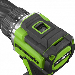 Аккумуляторная дрель-шуруповерт Greenworks DD560 б/щ, 60 Н·м, 24v (АКБ 1х2Ah и ЗУ) - изображение 4