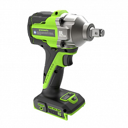 Аккумуляторный ударный гайковерт Greenworks IW5500 б/щ, 1/2'', 500 Н·м, 3 режима, 24v (АКБ 1х4Ah, З/У) - изображение 2