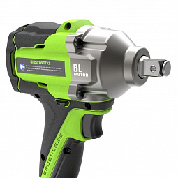 Аккумуляторный ударный гайковерт Greenworks IW5500 б/щ, 1/2, 500 Н·м, 24v (без АКБ и З/У) - изображение 4