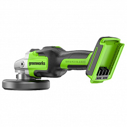 Аккумуляторная угловая шлифовальная машина Greenworks GD24AG б/щ, 24v (без АКБ и З/У) - изображение 2