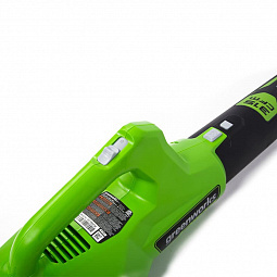 Аккумуляторный воздуходув Greenworks G24ABK2, 24v (АКБ 1х2Ah и З/У) - изображение 2